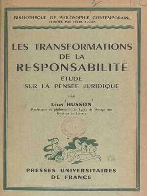 cover image of Les transformations de la responsabilité